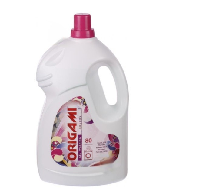 Гель для прання ORIGAMI Color, для кольорової білизни, 4л